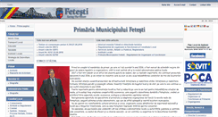 Desktop Screenshot of primariafetesti.ro